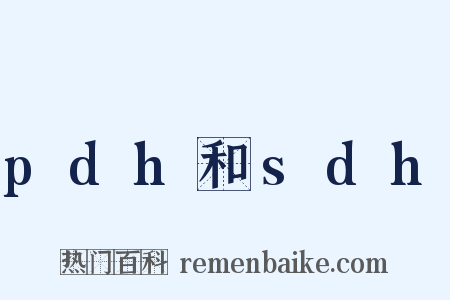 pdh和sdh是什么意思的图片